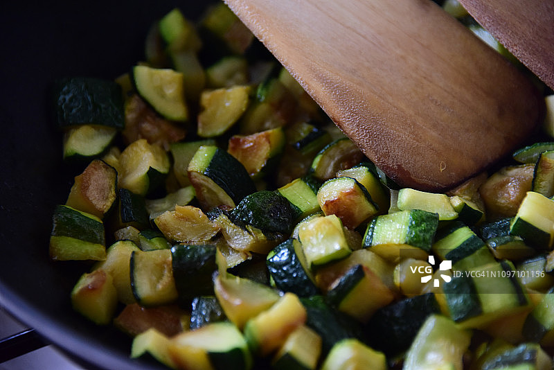 炒西葫芦图片素材