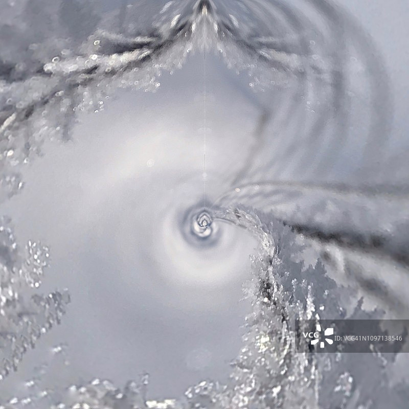 抽象的冰晶自然风光图片素材