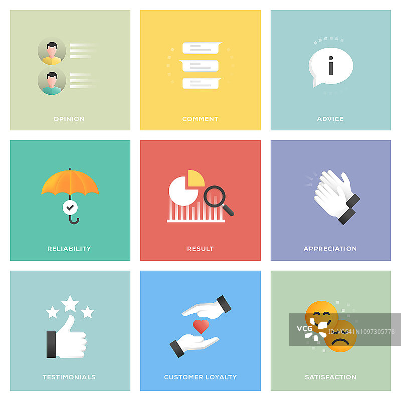 反馈图标集图片素材