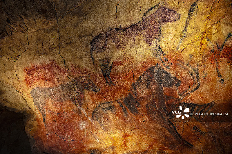 阿斯图里亚斯的蒂托·布斯蒂略洞穴图片素材
