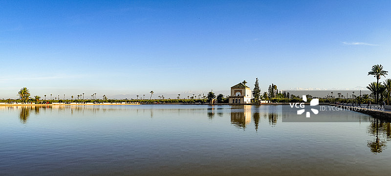 摩洛哥马拉喀什梅纳拉花园图片素材