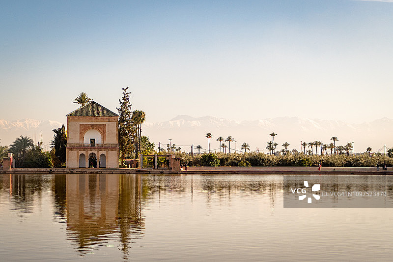 摩洛哥马拉喀什梅纳拉花园图片素材