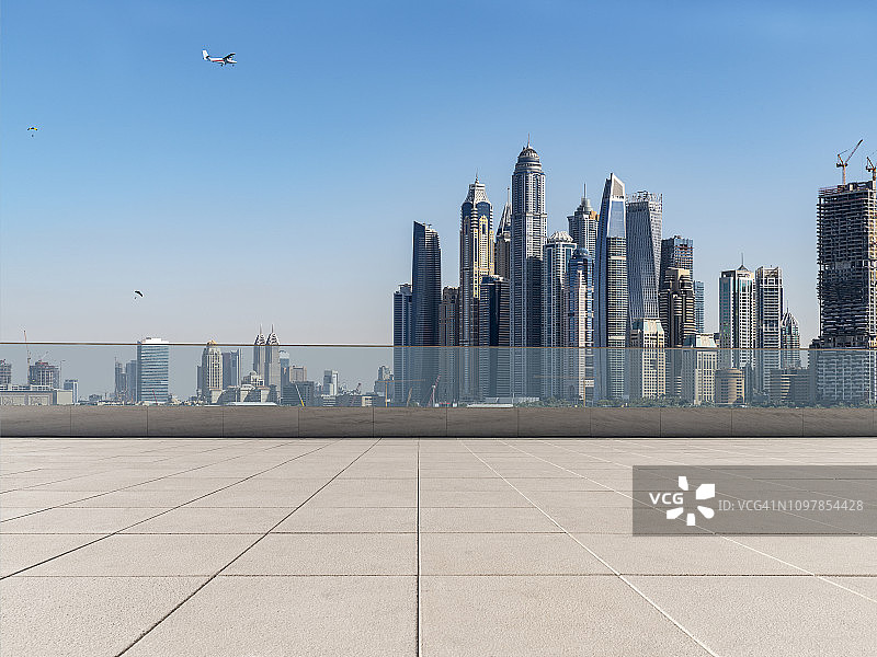 阿联酋迪拜的城市广场图片素材