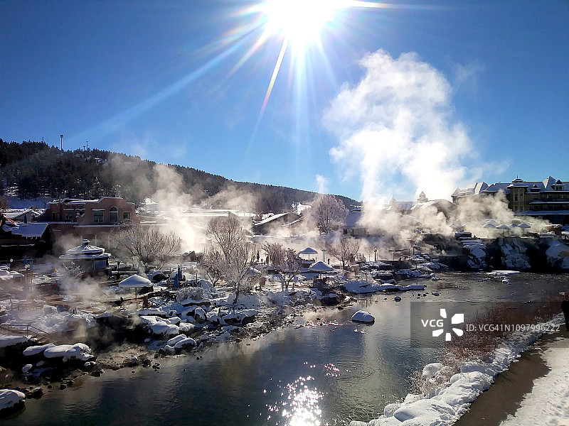 帕果萨斯普林斯的温泉图片素材