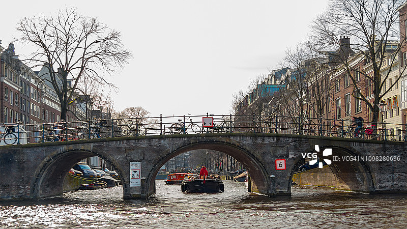 阿姆斯特丹的三拱桥图片素材