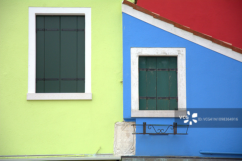 威尼斯布拉诺彩色岛图片素材