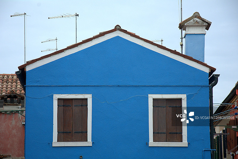 威尼斯布拉诺彩色岛图片素材