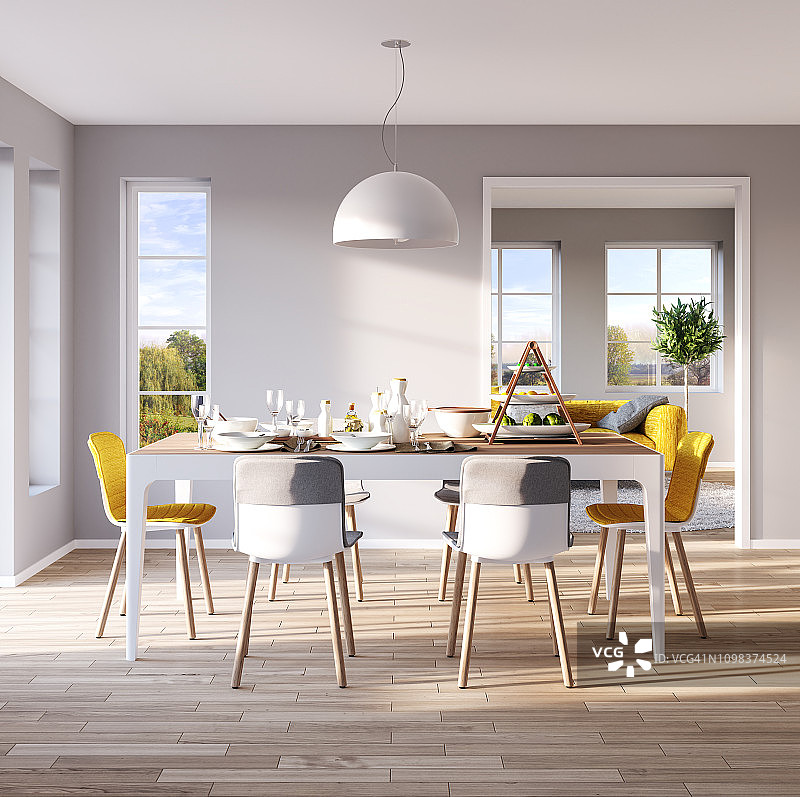 现代餐厅室内设计图片素材