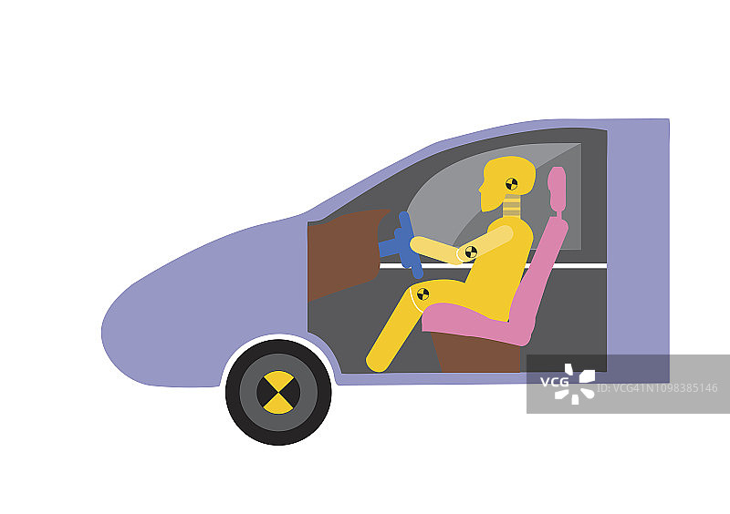 碰撞假人测试车辆图片素材