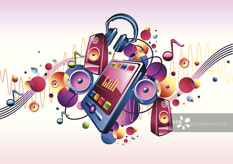 时髦的个人音响图片素材