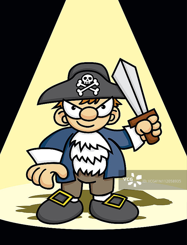 淘气的男孩海盗图片素材