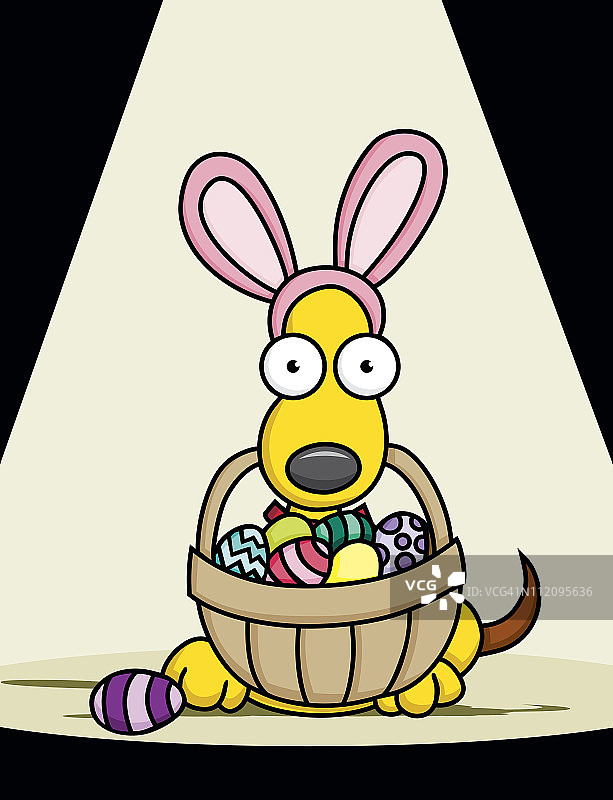 复活节小狗图片素材