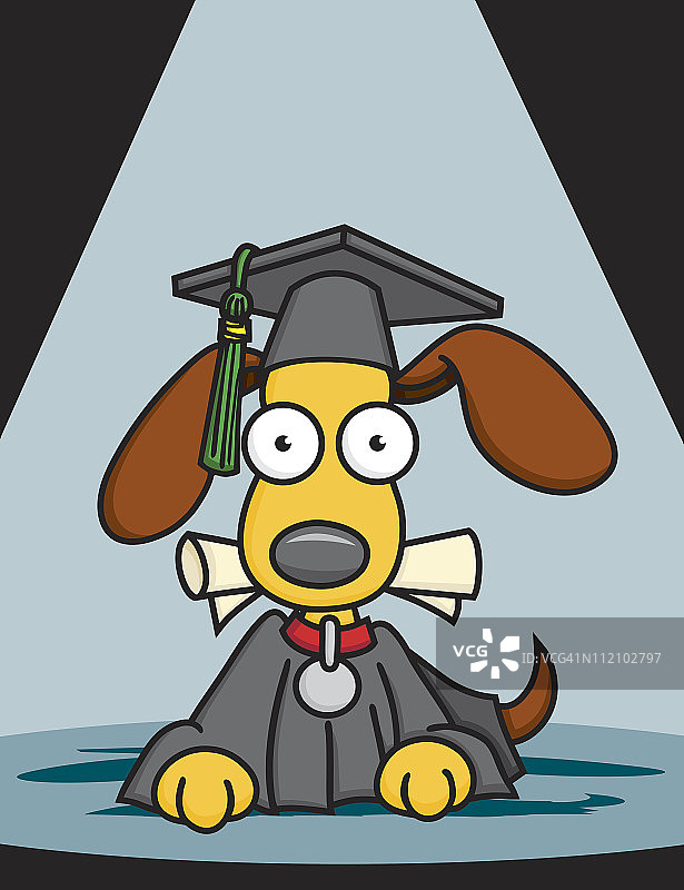 毕业季幼犬图片素材