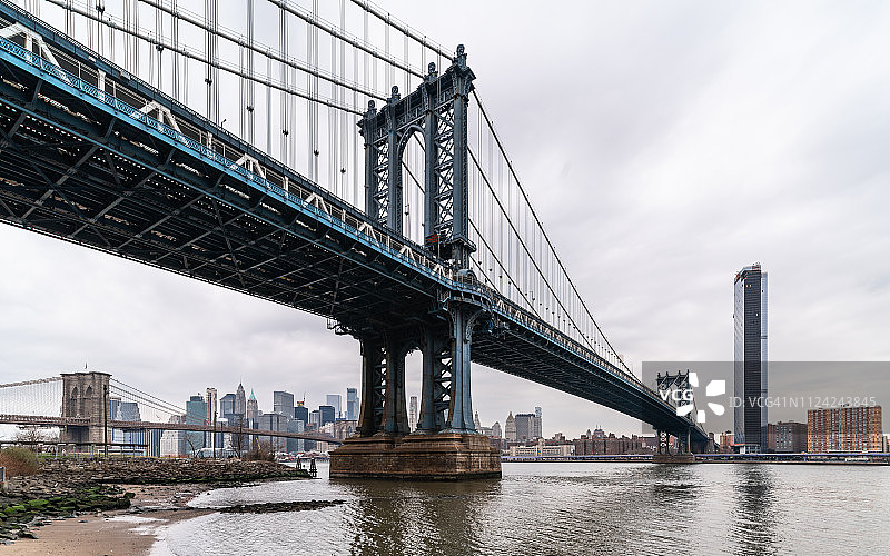 纽约曼哈顿大桥图片素材