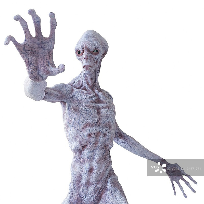 外星人插画图片素材