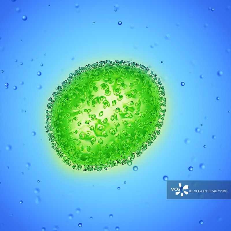 流行性感冒病毒竖版插画图片素材