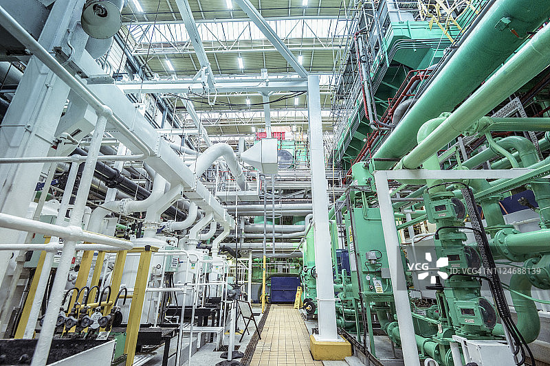 核电站汽轮机大厅景观图片素材