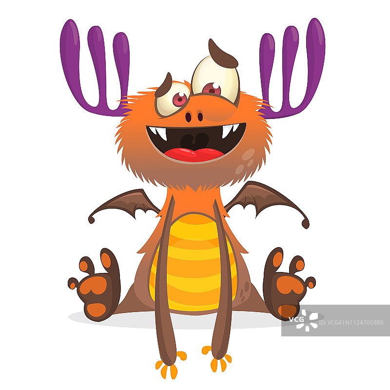 可爱卡通怪物图片素材