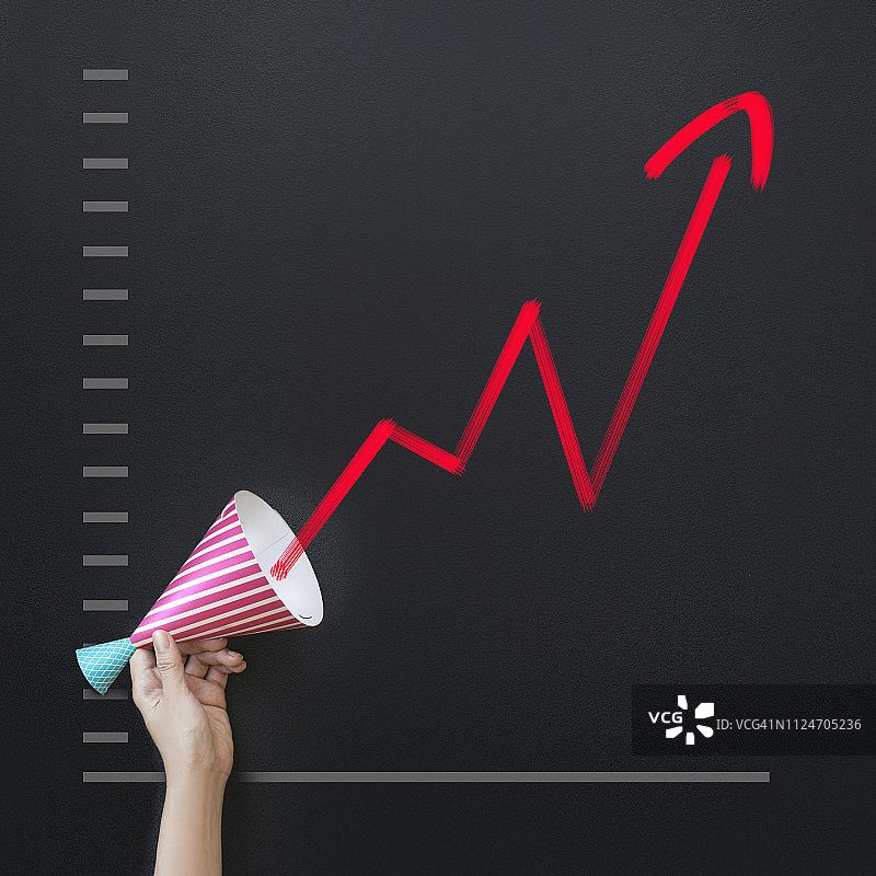 商业或金融增长文字空间图片公告图片素材