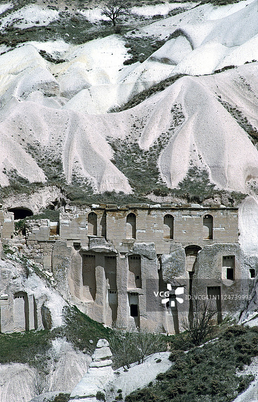 卡帕多西亚的岩石房屋图片素材