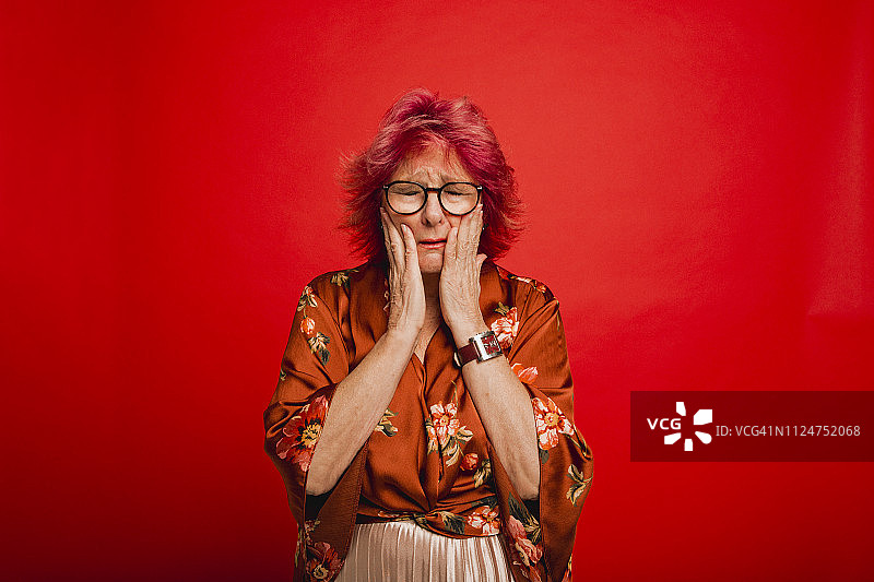 她非常失望图片素材