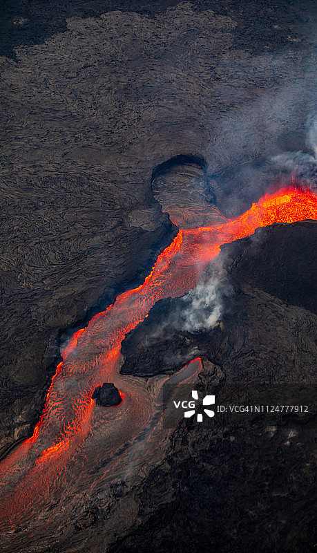 基拉韦厄火山喷发图片素材