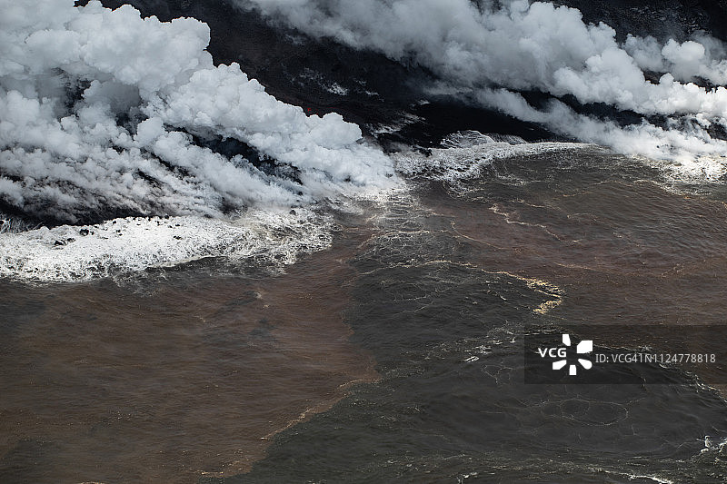 基拉韦厄火山喷发图片素材