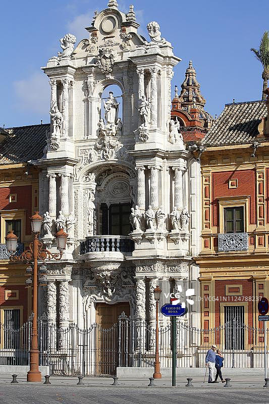 圣特尔莫宫，西班牙安达卢西亚塞维利亚图片素材