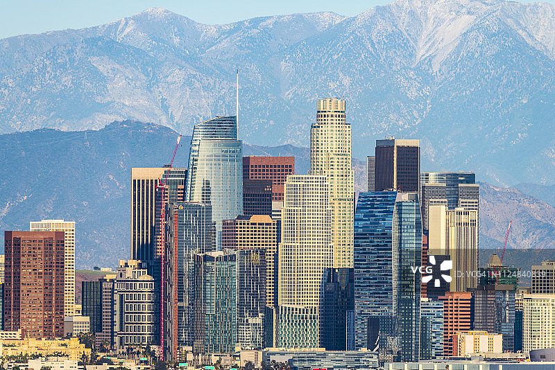 洛杉矶天际线图片素材