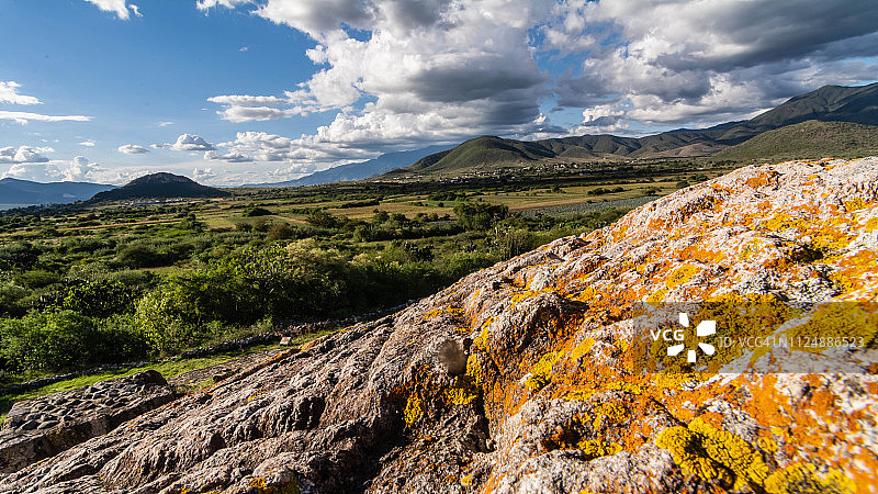 瓦哈卡的 Mesoamerican 遗址图片素材