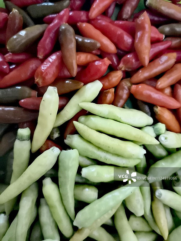 红白辣椒特写图片素材