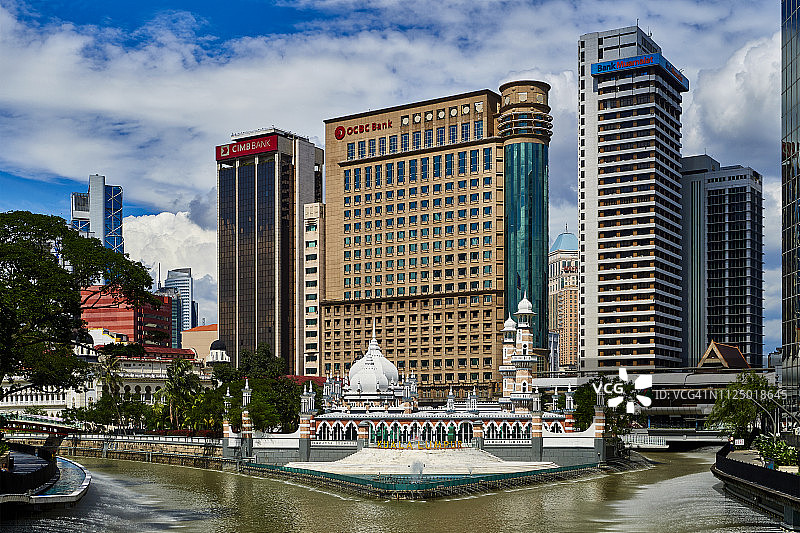 马来西亚吉隆坡占美清真寺图片素材