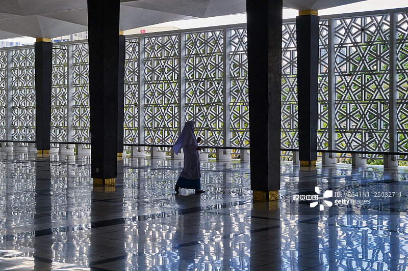 马来西亚国家清真寺，吉隆坡图片素材