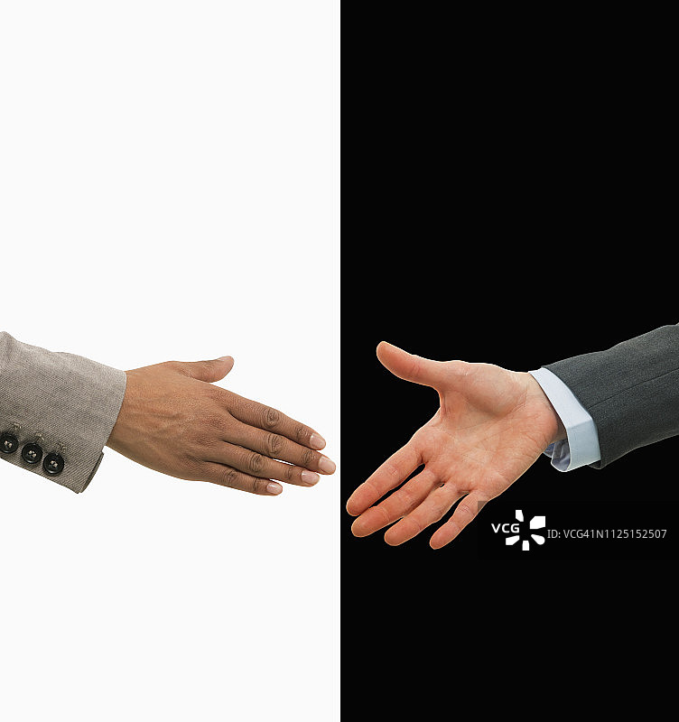 成功的握手谈判图片素材