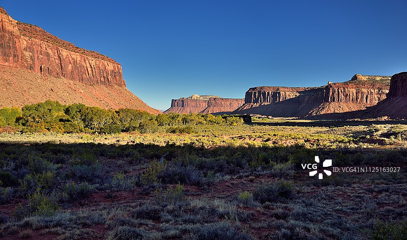 印第安溪走廊的梅萨和峡谷风光图片素材