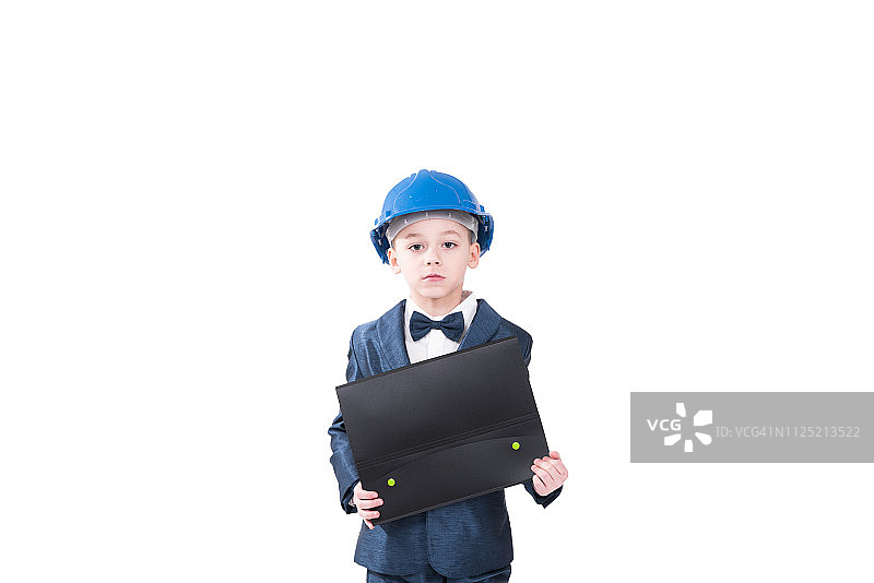 严肃的年轻商务男孩图片素材