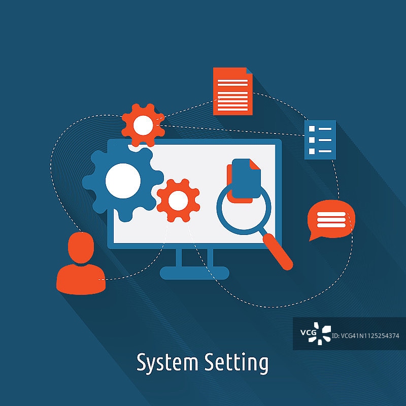 设置系统概念图片素材