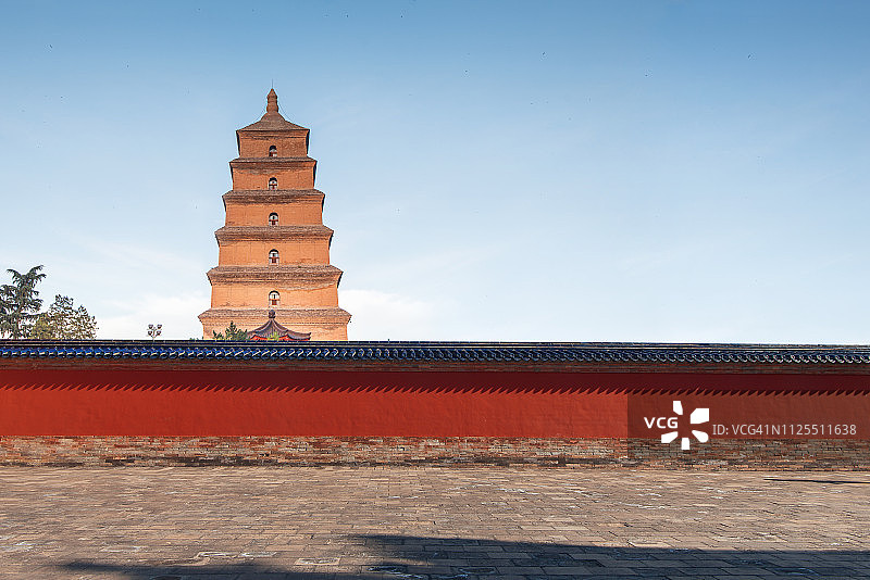 中国西安大雁塔图片素材