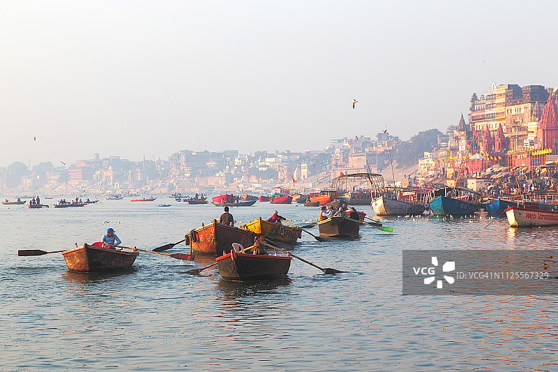 印度瓦拉纳西市图片素材