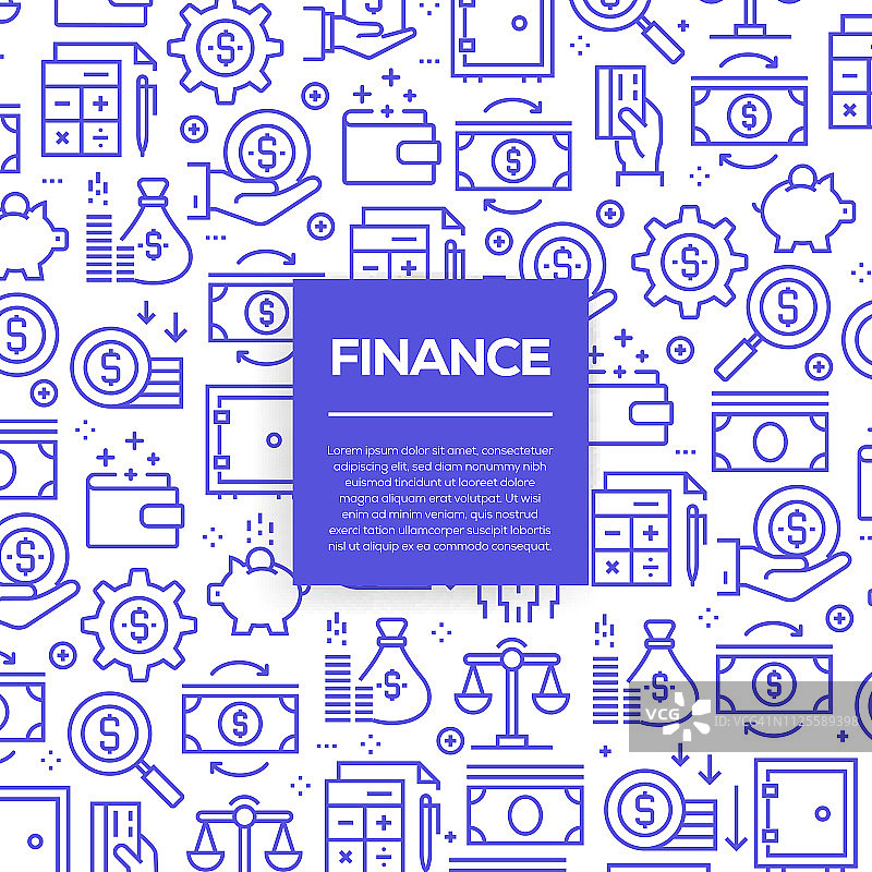金融设计模板和元素矢量图图片素材