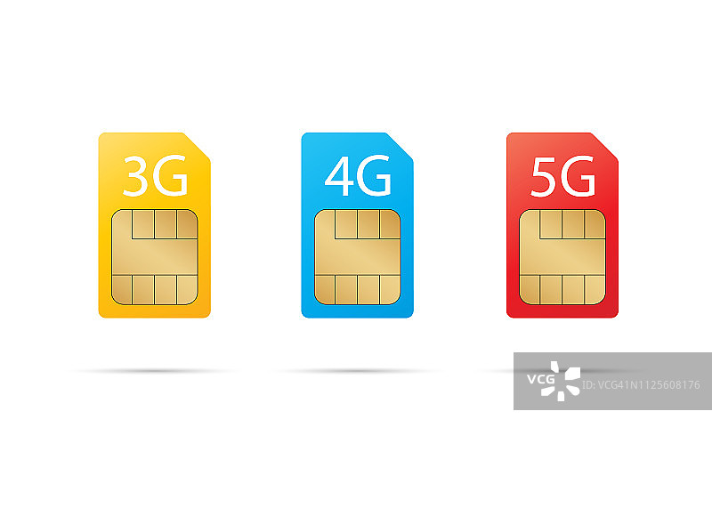 互联网SIM卡套装图片素材