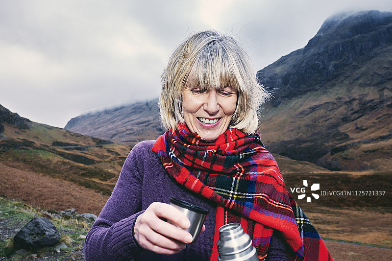 在苏格兰高地格兰科小憩图片素材