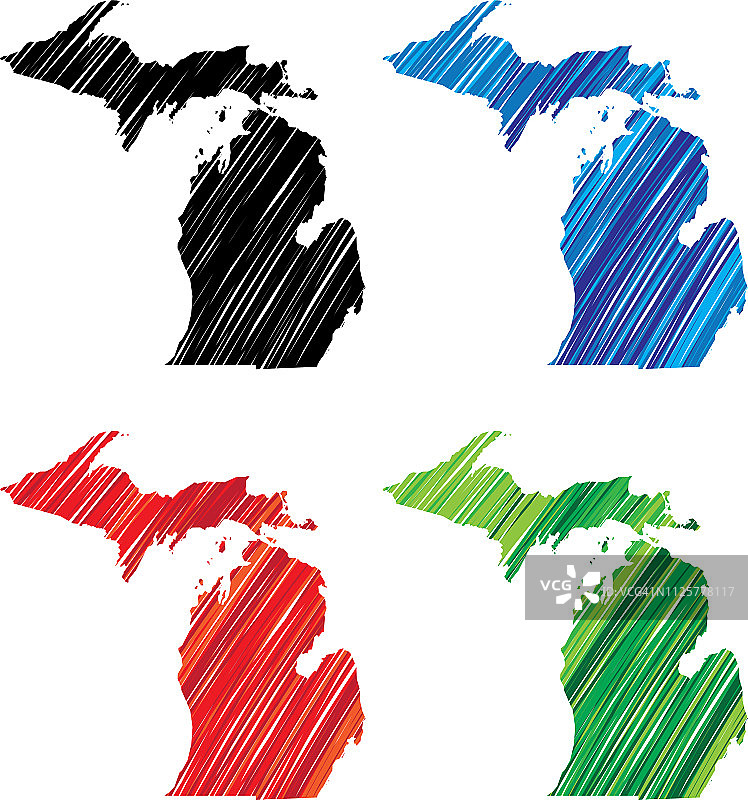 密歇根涂鸦图片素材