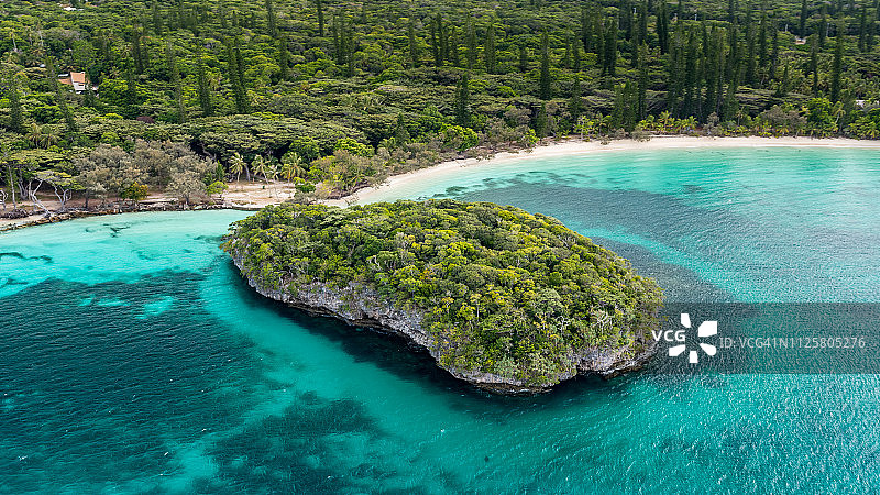 新喀里多尼亚的天堂岛图片素材