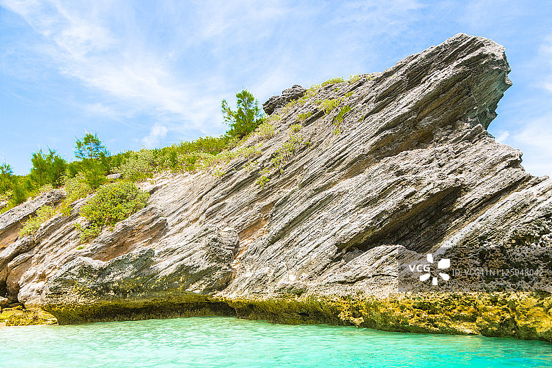 百慕大的火山岩图片素材