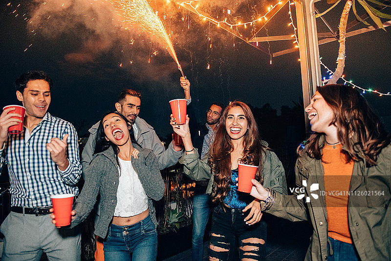 墨西哥屋顶派对图片素材