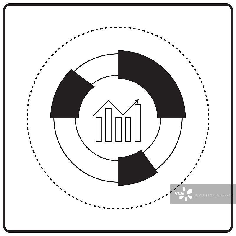数据分析研究图标矢量图图片素材