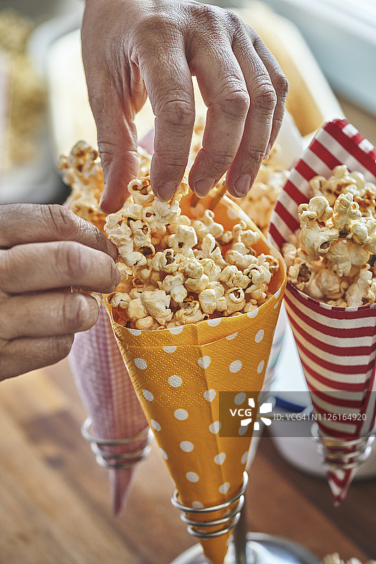 咸焦糖爆米花图片素材