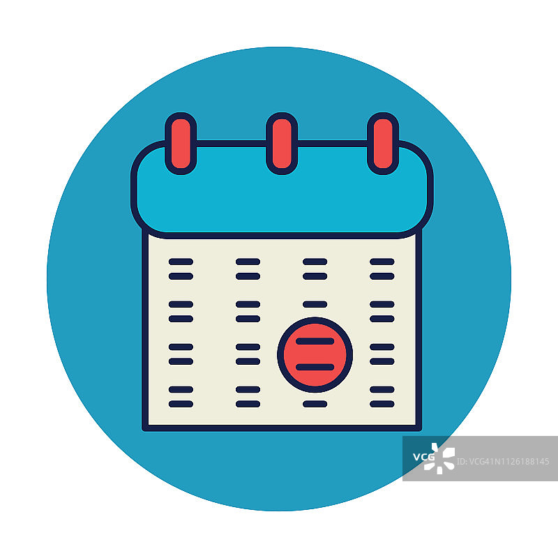 细线时间日历日期图标图片素材