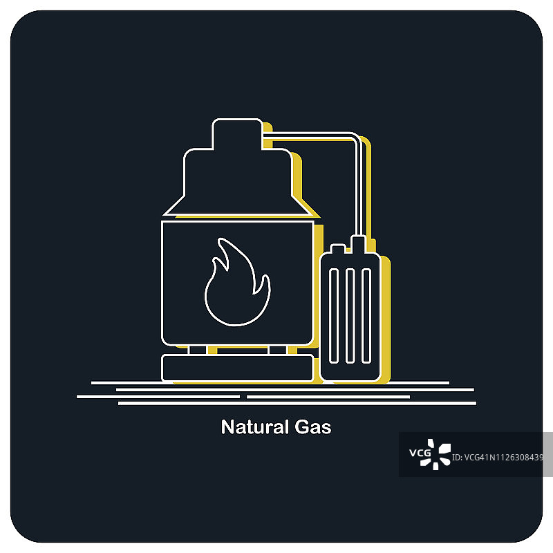 天然气罐——插图图片素材